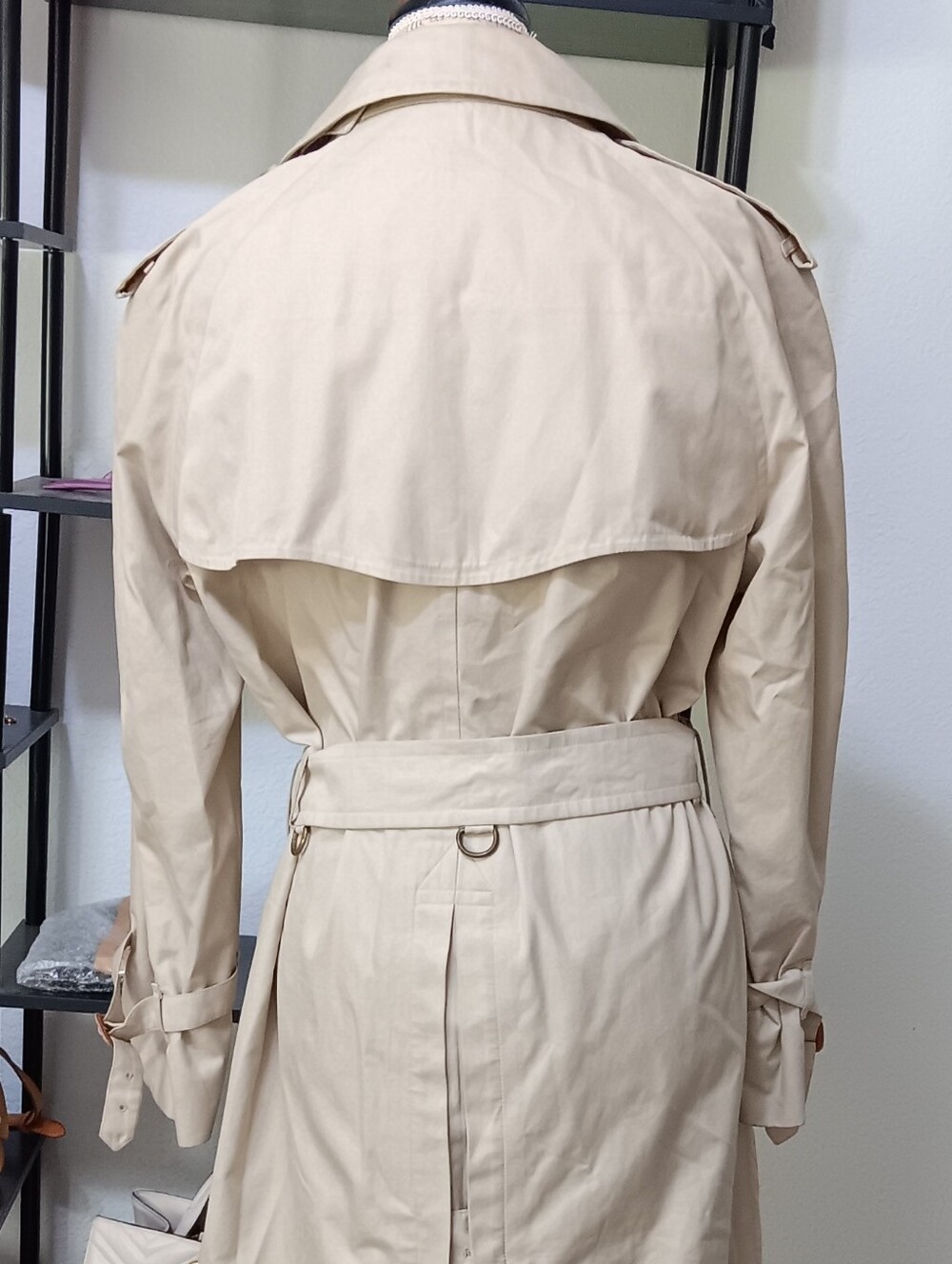 Vintage Burberrys Double Breasted Trench Coat Nova Check M/L - Picture 12 of 13